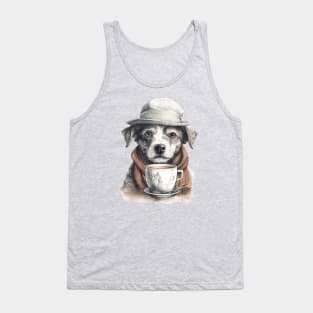 border collie and coffee Tank Top